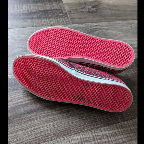 Hot Pink Cheetah Print Vans - Picture 3 of 5